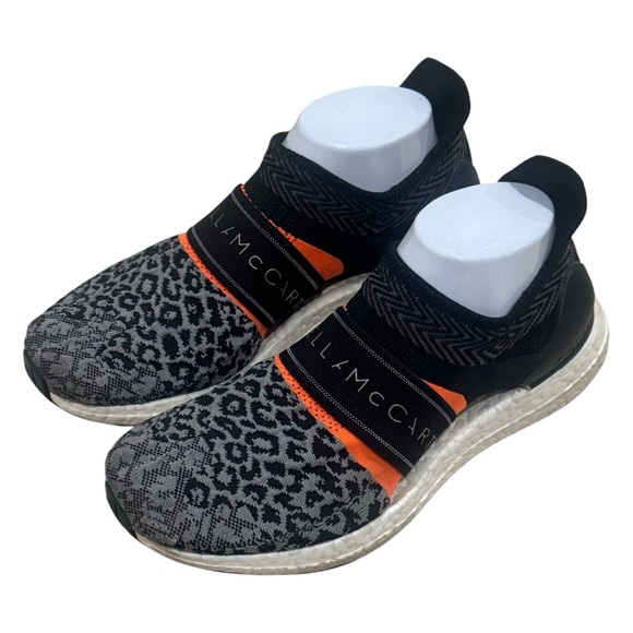 Adidas by Stella McCartney Ultra Boost Laceless Leopard Print Trainers Size 8.5 - Picture 3 of 10